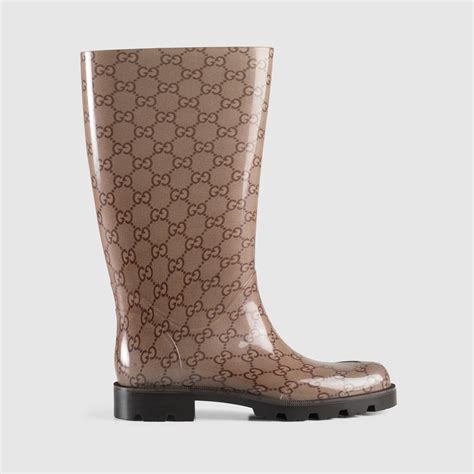 gucci brown rain boots|Gucci ankle boots on sale.